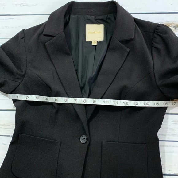 ModCloth black modern blazer size Small - Picture 5 of 9